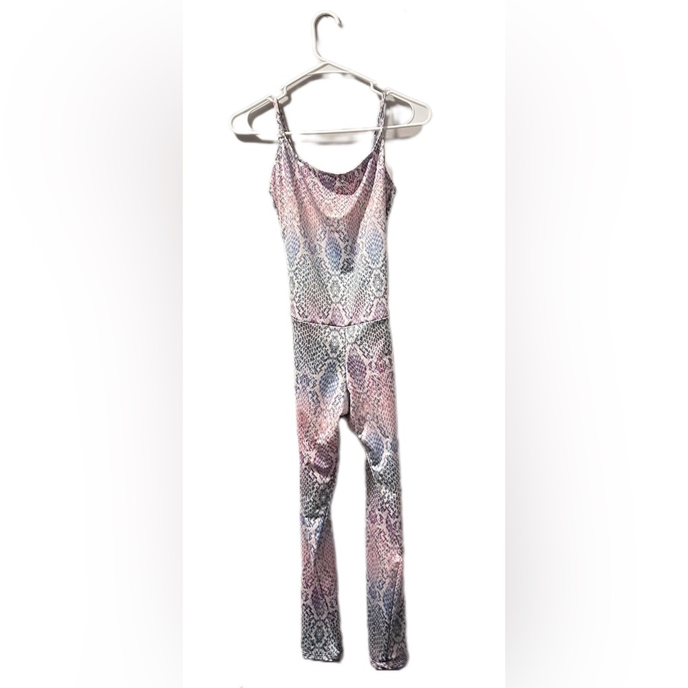 Free people Midi Leotard rainbow snake medium large